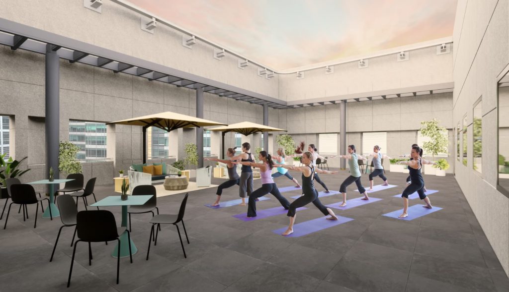 wellness and yoga at a coworking space