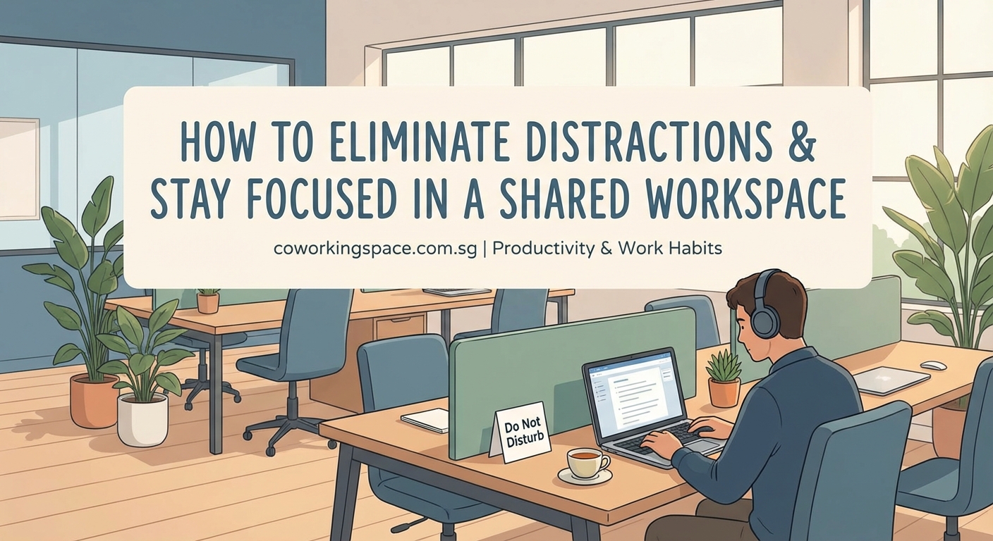 How to Eliminate Distractions and Stay Focused in a Shared Workspace - Illustration 1