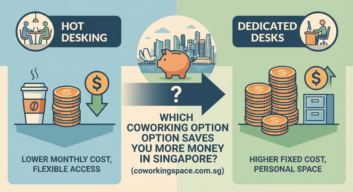 Hot Desking vs Dedicated Desks: Which Coworking Option Saves You More Money in Singapore? - Illustration 2