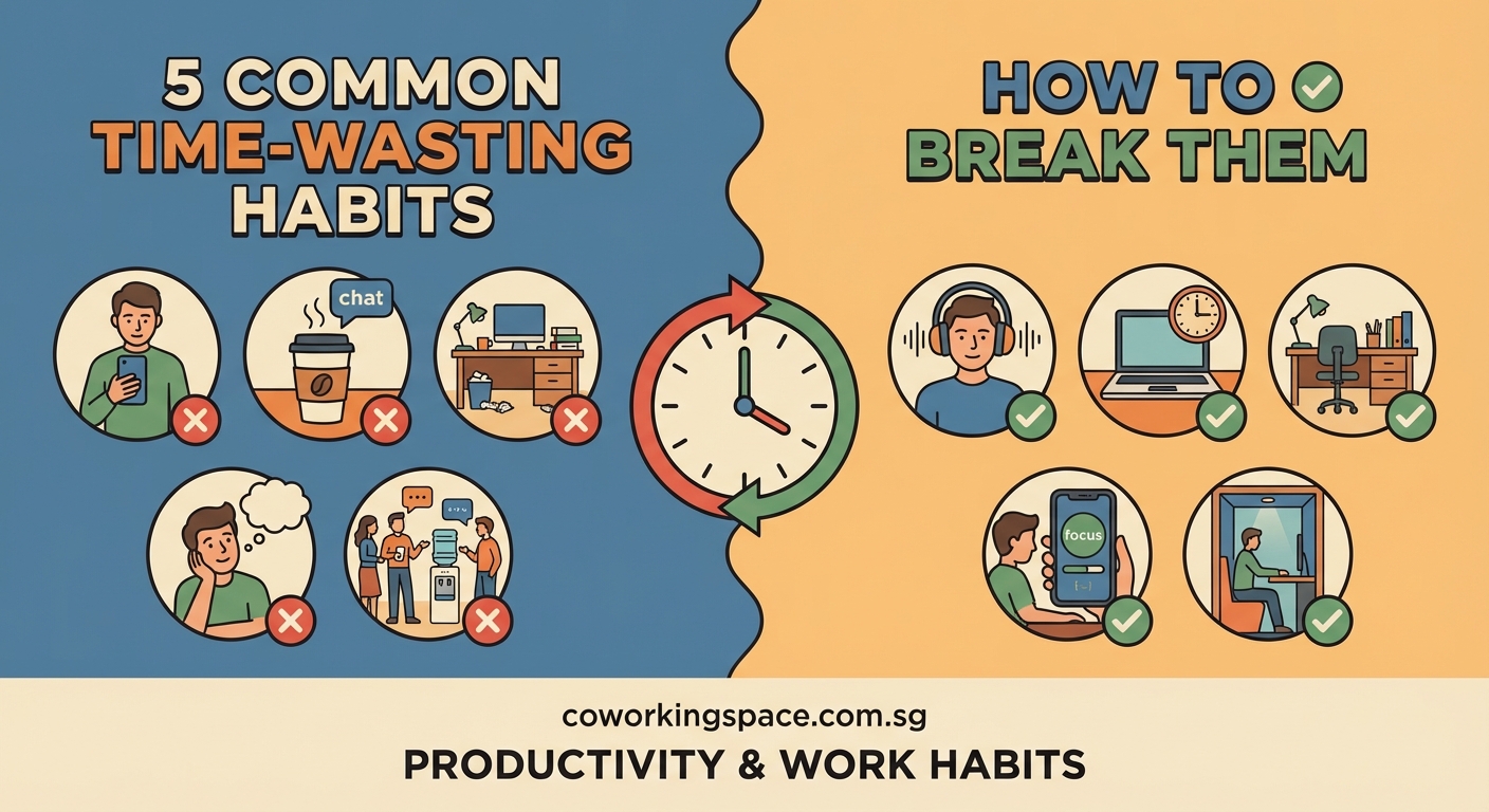 5 Common Time-Wasting Habits in Coworking Spaces and How to Break Them — 1