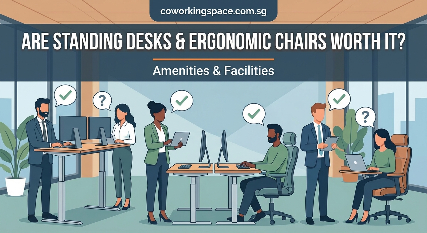 Are Standing Desks and Ergonomic Chairs Worth It in Coworking Spaces? - Illustration 1