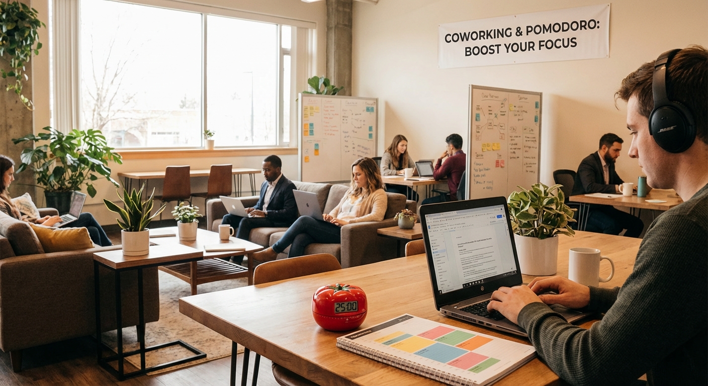 The Pomodoro Technique: Why Coworking Spaces Are Perfect for Time-Blocking - Illustration 2