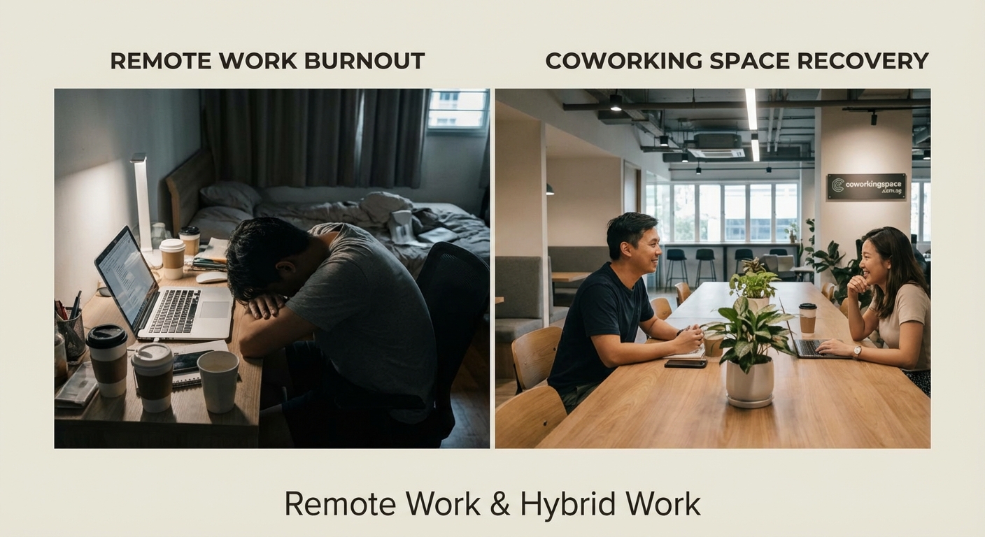 Remote Work Burnout: How Coworking Spaces Can Help You Recover - Illustration 2