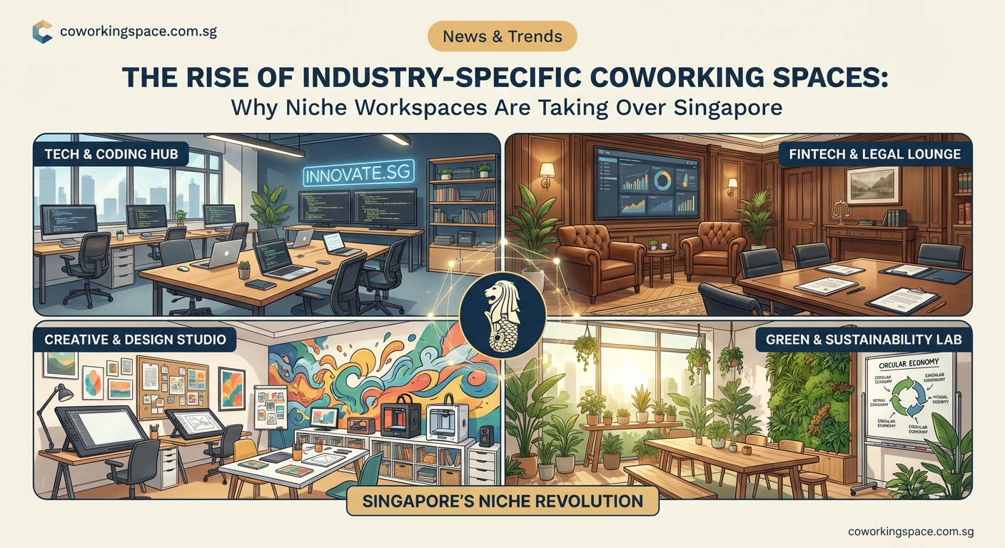 The Rise of Industry-Specific Coworking Spaces: Why Niche Workspaces Are Taking Over Singapore - Illustration 2