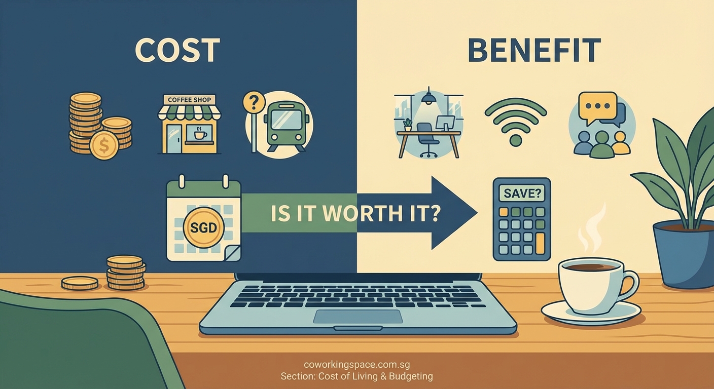 Is a Monthly Coworking Pass Worth It? A Cost-Benefit Analysis for Singapore Professionals - Illustration 2