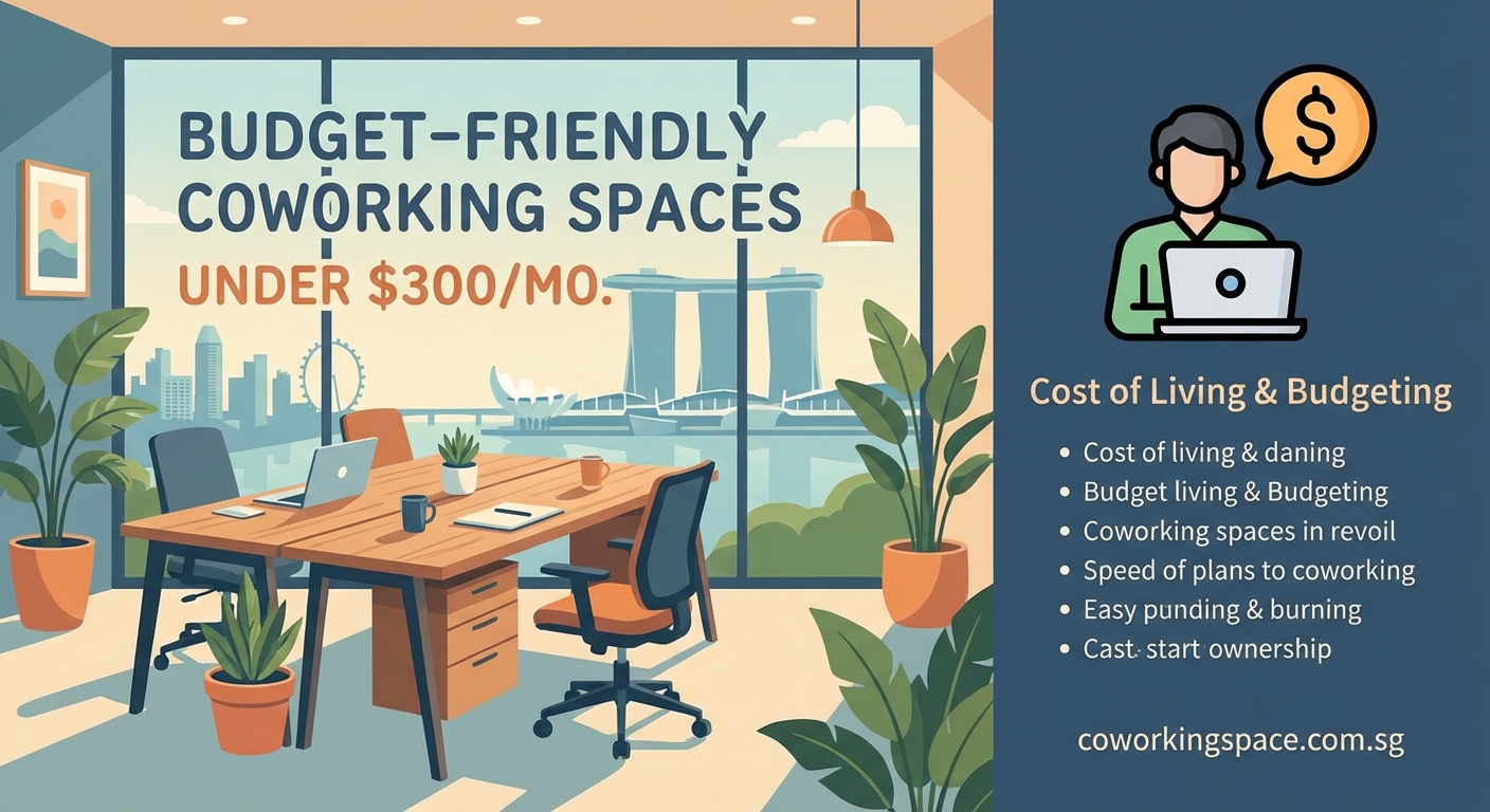 Budget-Friendly Coworking Spaces in Singapore Under $300 Per Month — 2