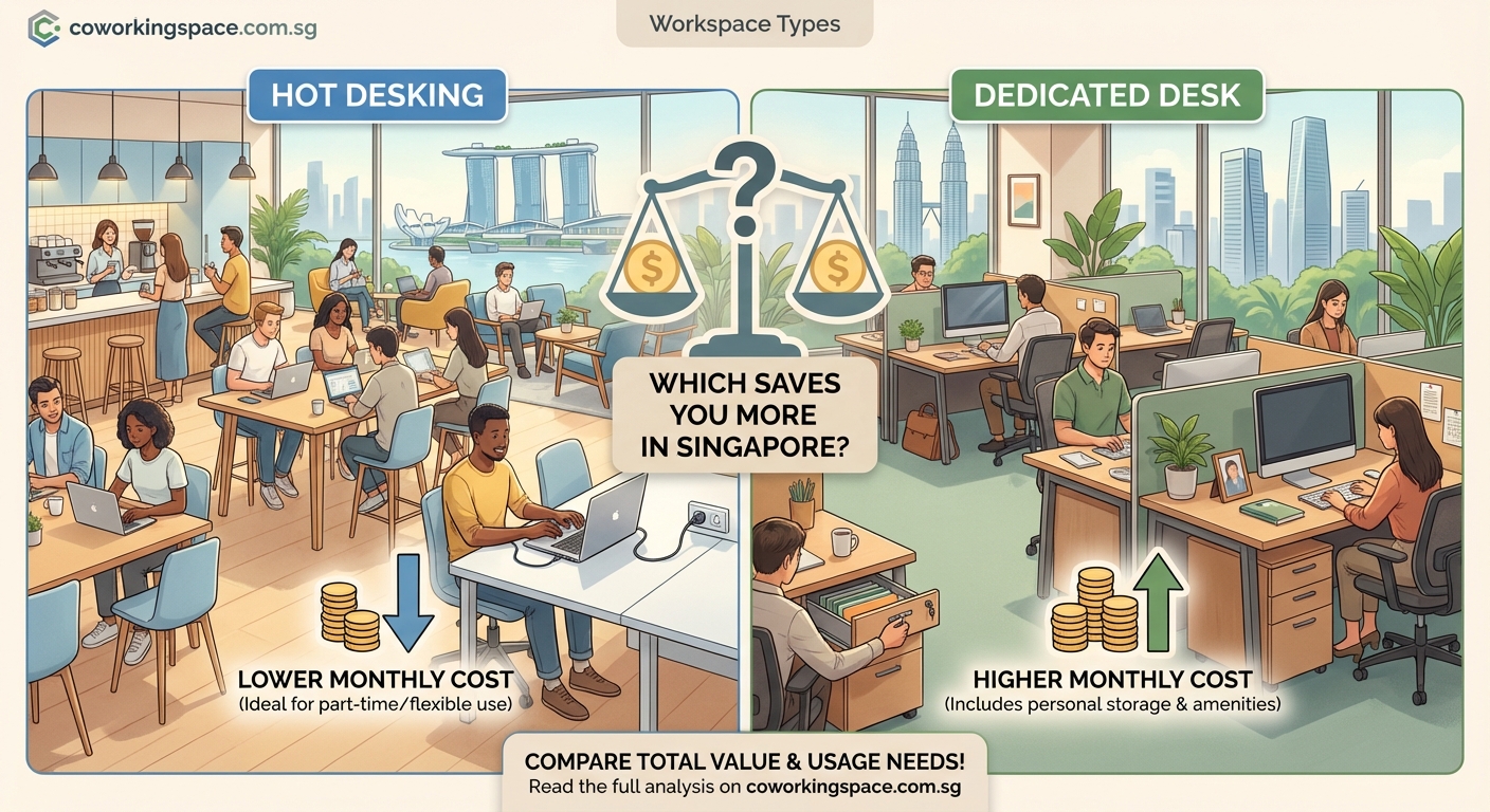 Hot Desking vs Dedicated Desks: Which Coworking Option Saves You More Money in Singapore? — 1