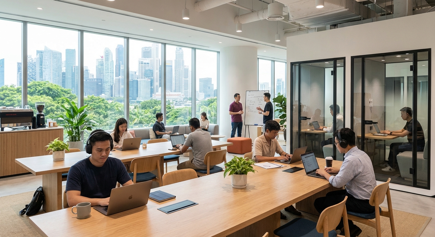 How Digital Nomads Can Maximize Productivity in Singapore's Coworking Spaces