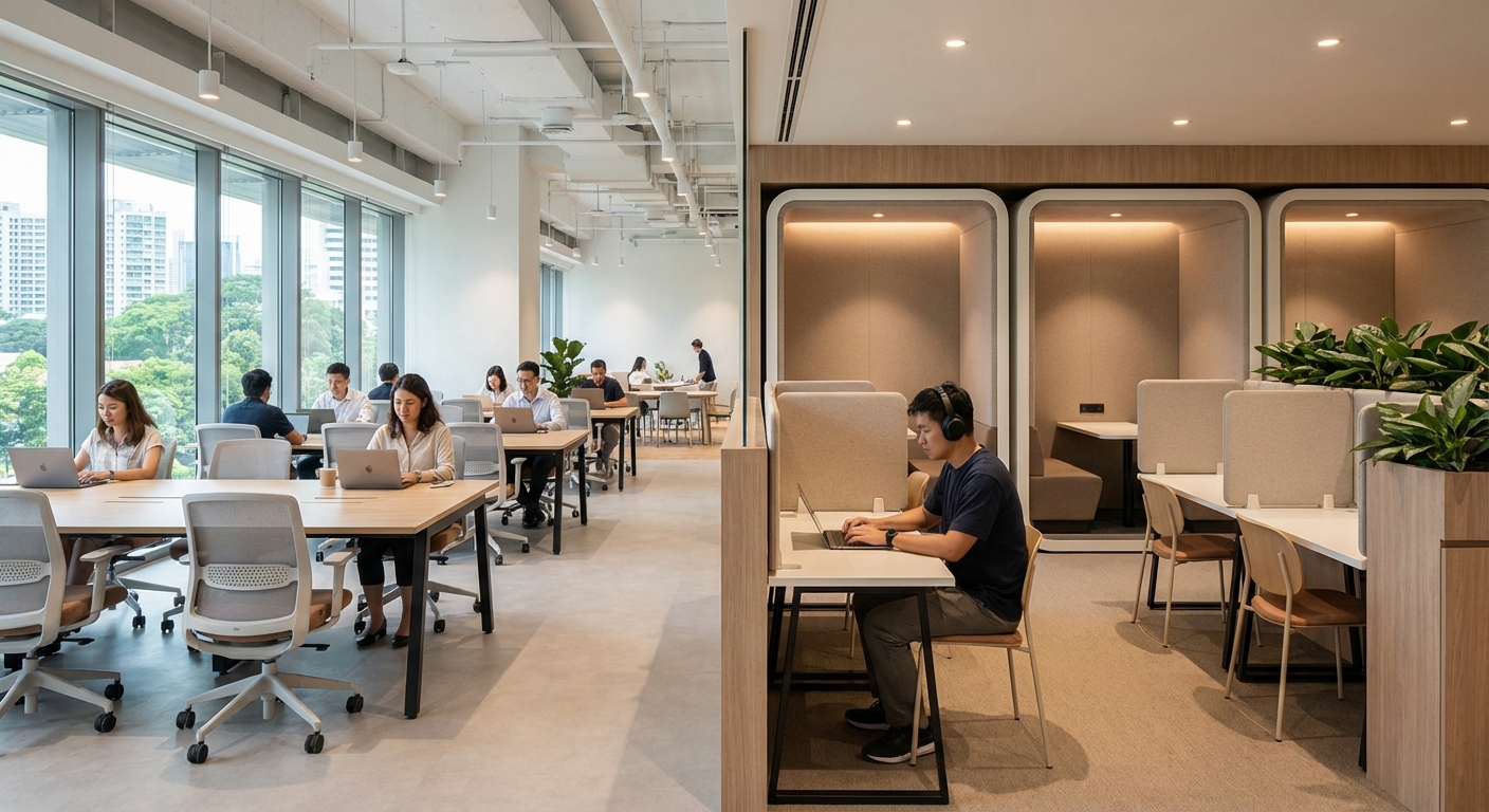 How to Choose Between Open Workspace and Quiet Zones for Maximum Productivity