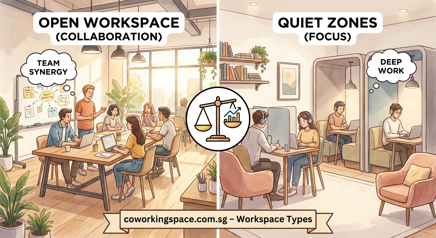 How to Choose Between Open Workspace and Quiet Zones for Maximum Productivity — 1