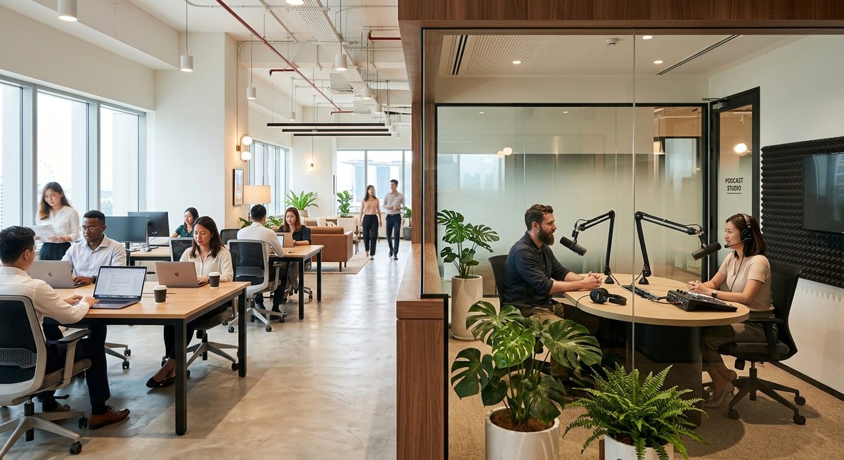 From Hot Desks to Podcast Studios: Unexpected Amenities Becoming Standard in Singapore Coworking Spaces