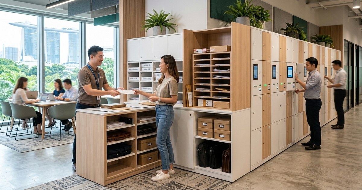Lockers, Mail Handling, and Storage Solutions at Singapore Coworking Spaces
