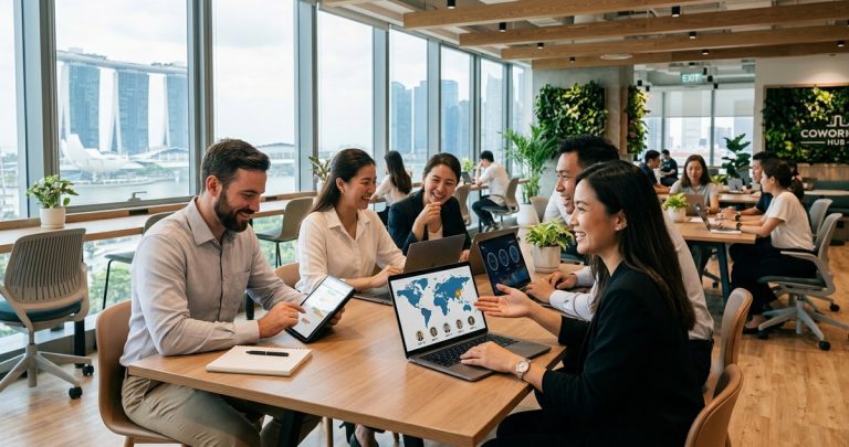 Managing Remote Teams Across Time Zones Using Singapore Coworking Hubs