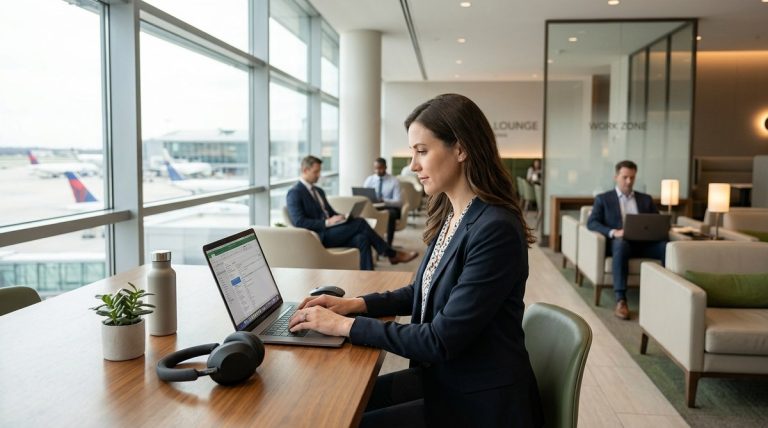 Working from Airports: How to Find Quiet Workspaces and Lounges Between Flights