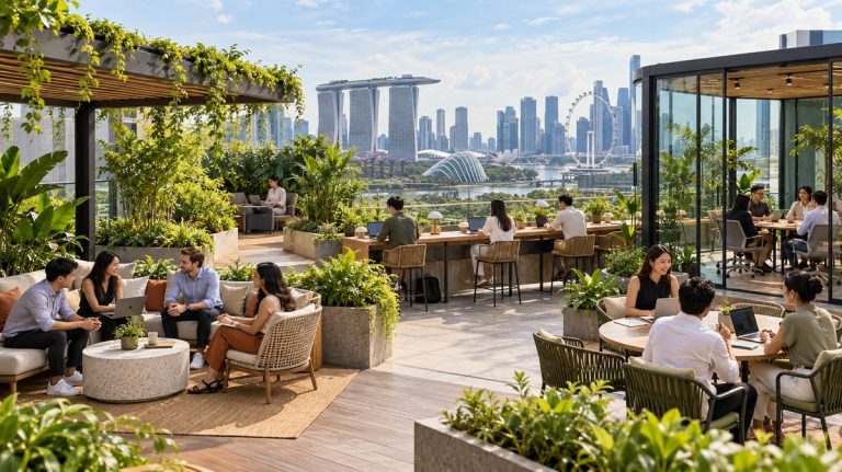 5 Coworking Space Types with Rooftop Terraces in Singapore for Outdoor-Focused Teams