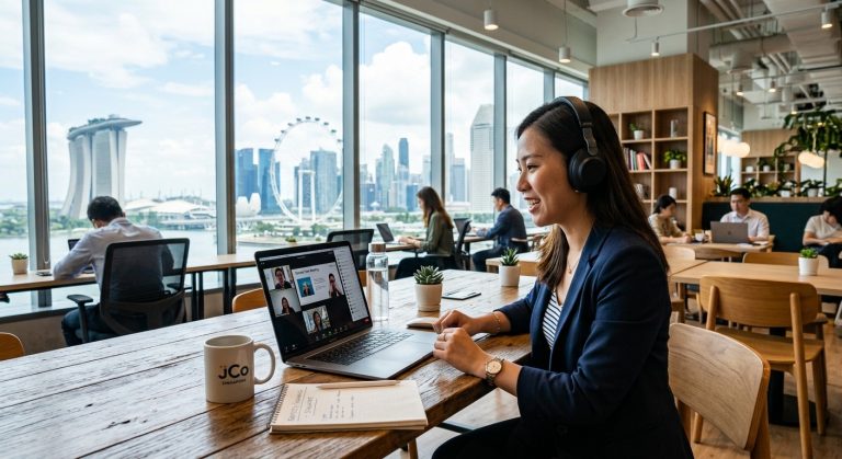 How to Manage Remote Meetings From a Coworking Space in Singapore