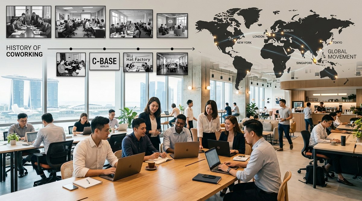 The Real History of Coworking: How Shared Spaces Became a Global Movement